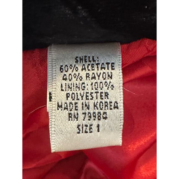 Chico's Design vintage black crushed velvet button jacket size 1 - M - Picture 4 of 13